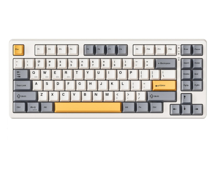 Klawiatura Kisnt KN85 Retro beżowa RGB
